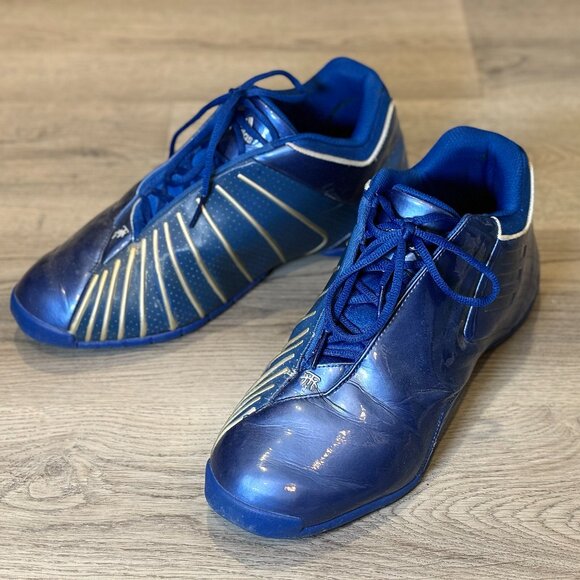 8/10 - Size 12 - Adidas T-Mac 3 Royal Blue Basketball Shoes All Star Game - Picture 2 of 8